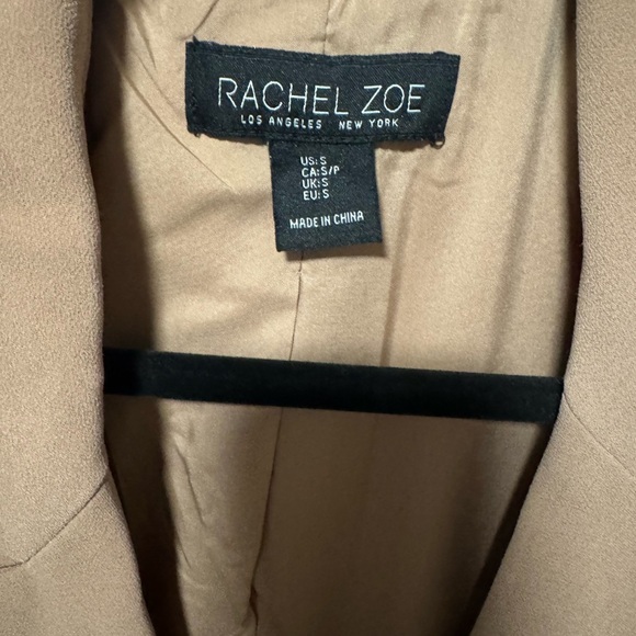 Women's Tan Double-Breasted Coat - Picture 3 of 4